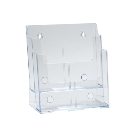 Azar Displays Two-Tier Two-Pocket Letter Sized Brochure Holder 252380